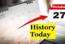 History of 27 October in India and the world – 27 October in History 27 October